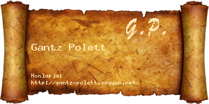 Gantz Polett névjegykártya